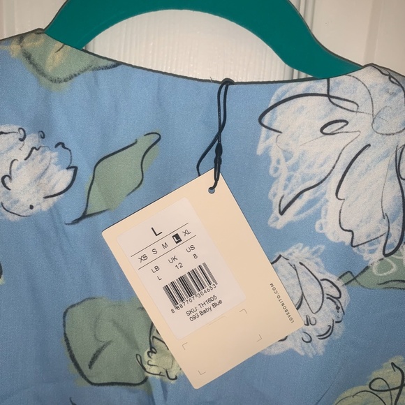 Lexa Front Wrap Dress in Unfolding Blooms - Picture 8 of 8